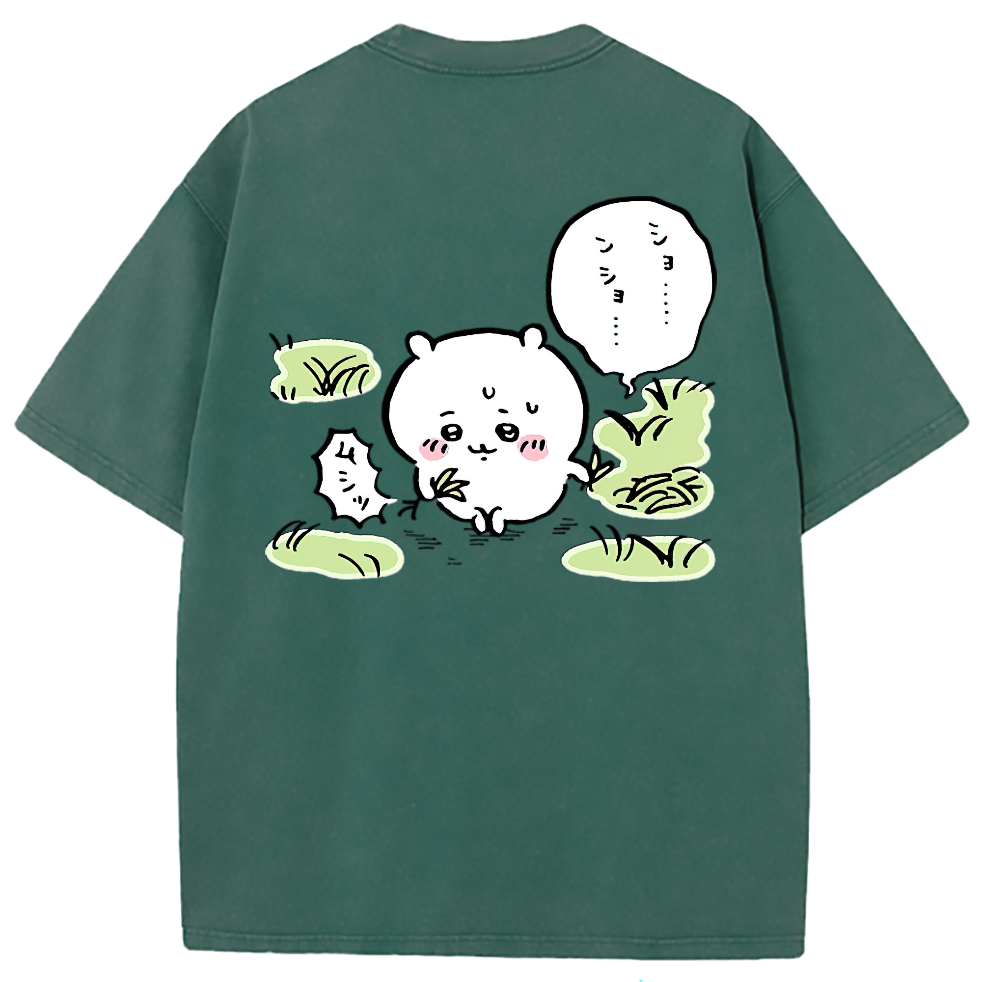 （画像用） ちいかわ ちいかわ Chii-kawa chiikawa 綿100% ヴィンテージ風 半袖Tシャツ（背面プリント）